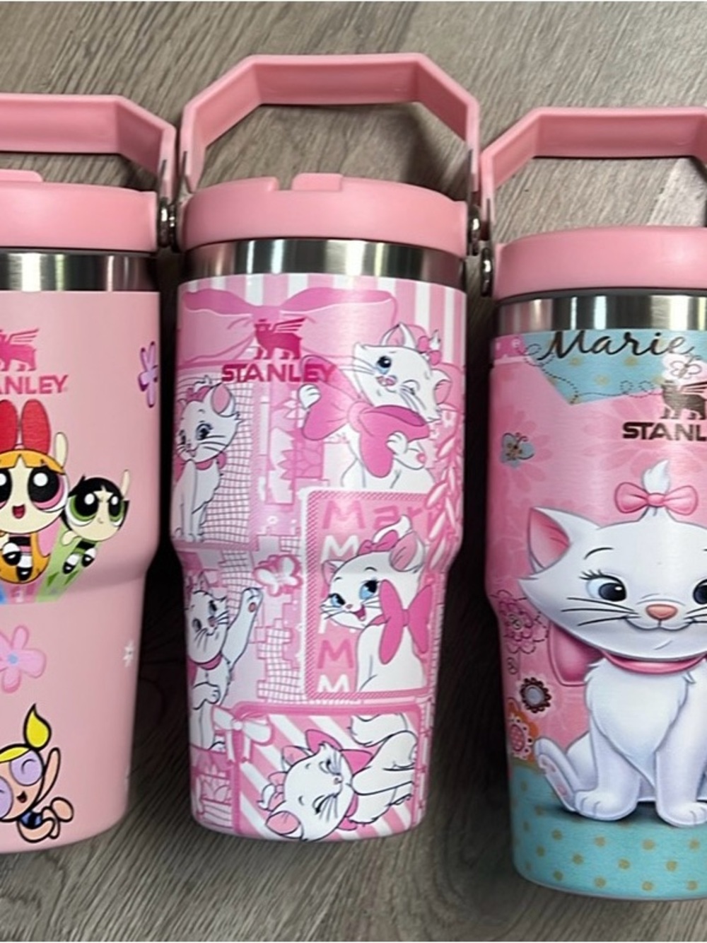 Stanley Kids Pink Insulated Tumbler with Marie Cat Design